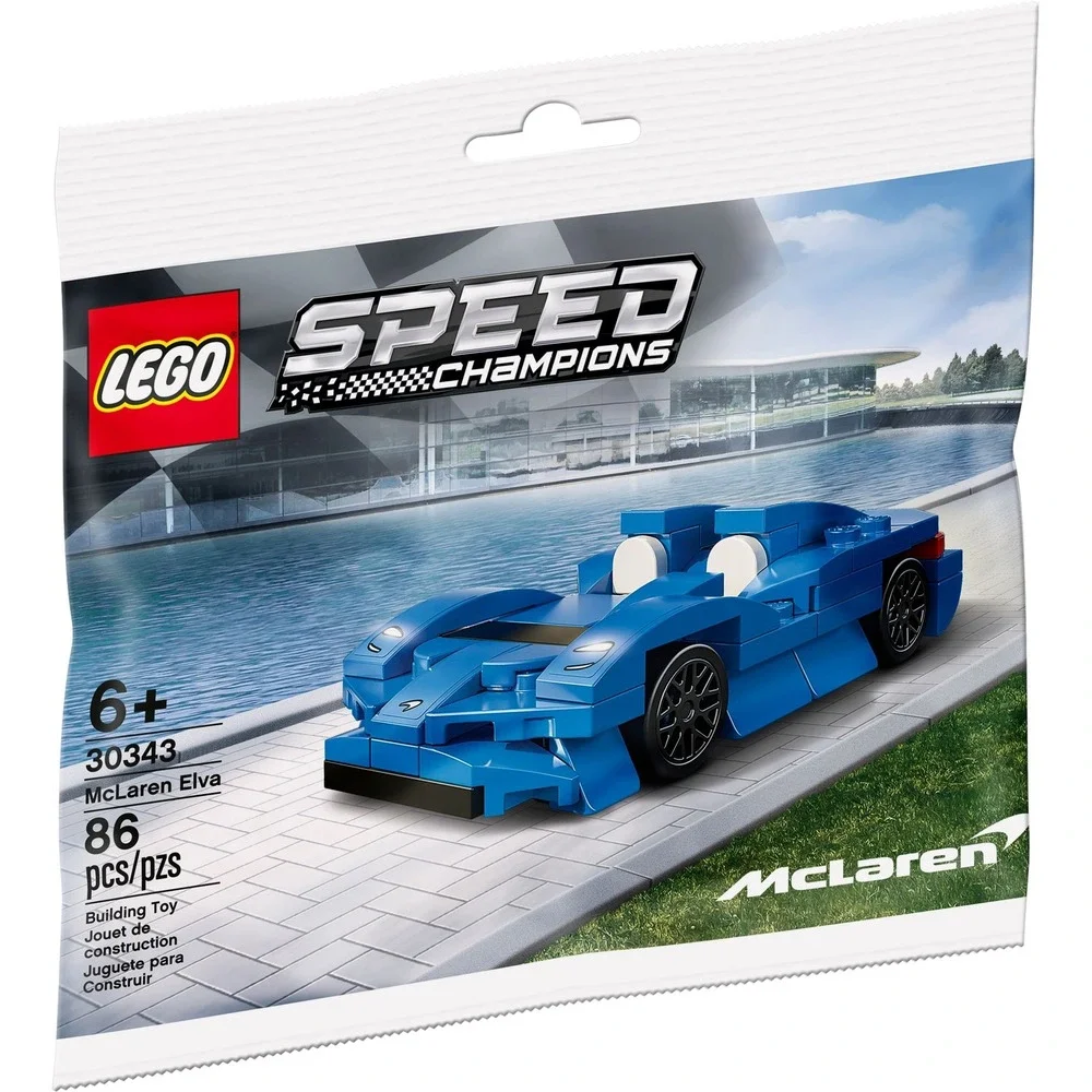 LEGO Speed Champions McLaren Elva 30343 Blue Supercar Polybag Set NEW Sealed